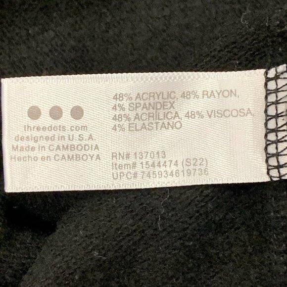 Three Dots Women's Quarter Zip Long Sleeve Stretch Pullover Size M‎ - Picture 7 of 10